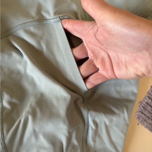 Janji Light Gray-Green Running Shorts - Picture 5 of 7